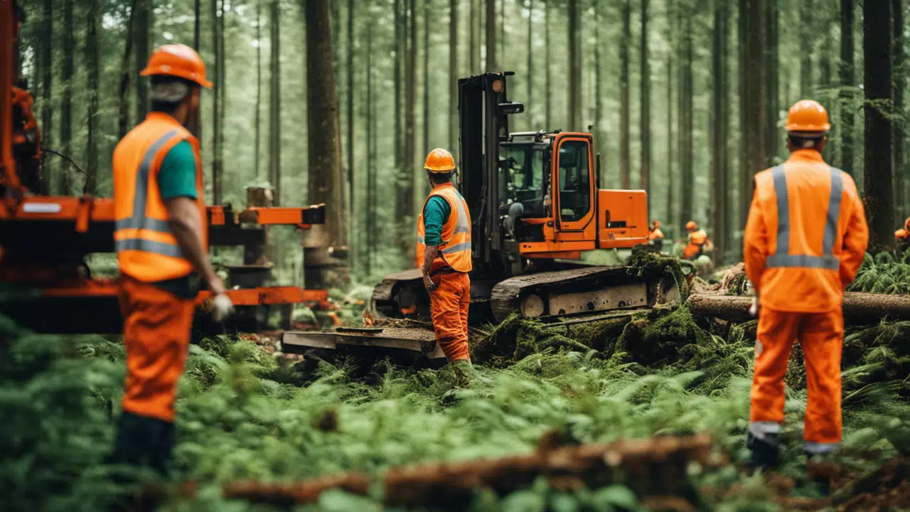 Code CAEN 0240 : Services de soutien à l'exploitation forestière
